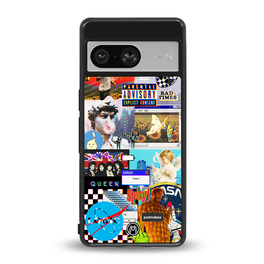 y2k collage aesthetic back phone cover | glass case for Google Pixel 8