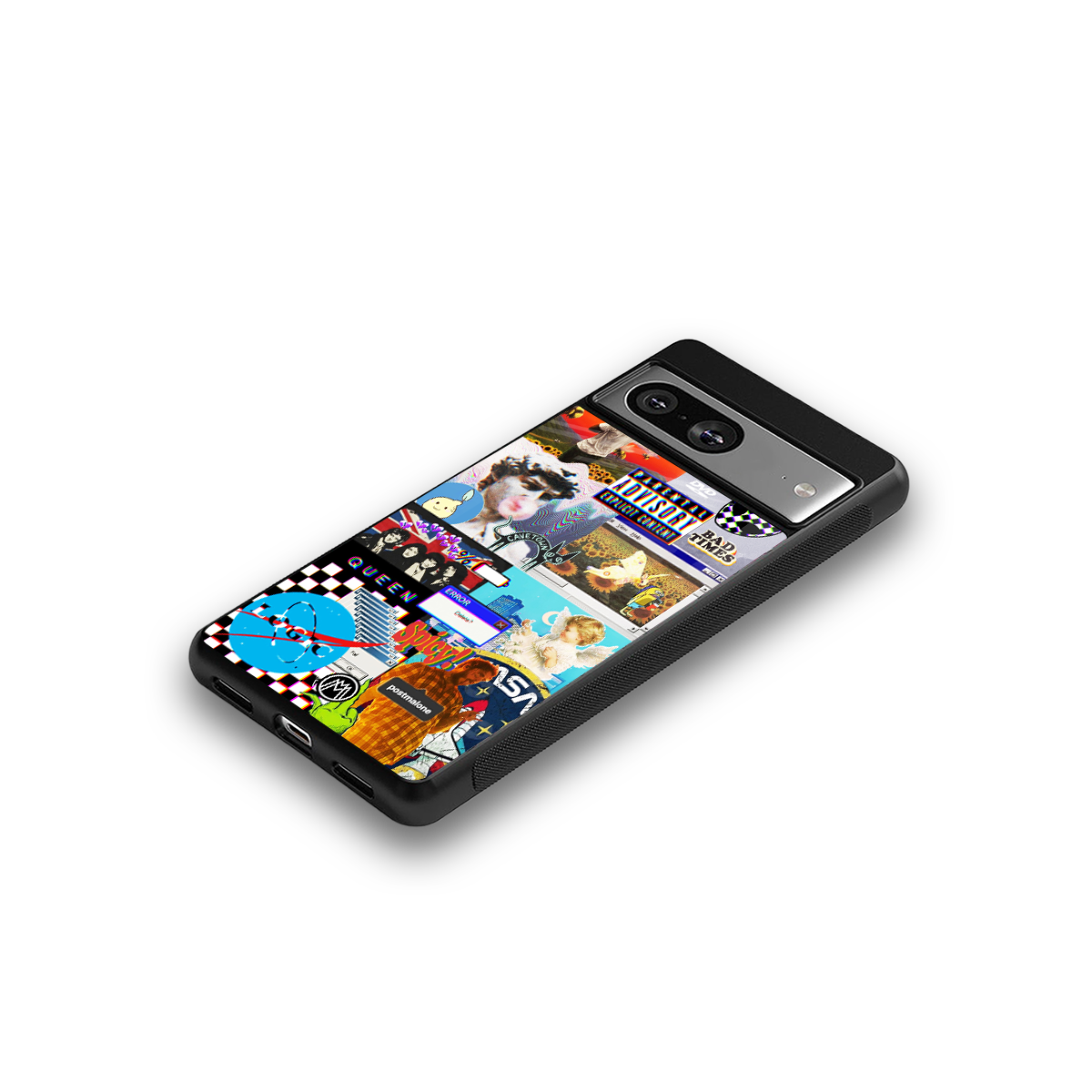 y2k collage aesthetic back phone cover | glass case for Google Pixel 8