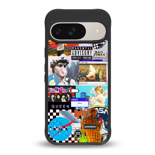y2k collage aesthetic back phone cover | glass case for google pixel 9