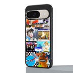y2k collage aesthetic back phone cover | glass case for google pixel 9