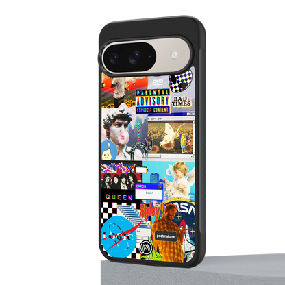 y2k collage aesthetic back phone cover | glass case for google pixel 9