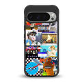 y2k collage aesthetic back phone cover | glass case for google pixel 9 pro xl
