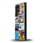y2k collage aesthetic back phone cover | glass case for samsung galaxy s23 ultra
