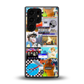 y2k collage aesthetic back phone cover | glass case for samsung galaxy s25 ultra