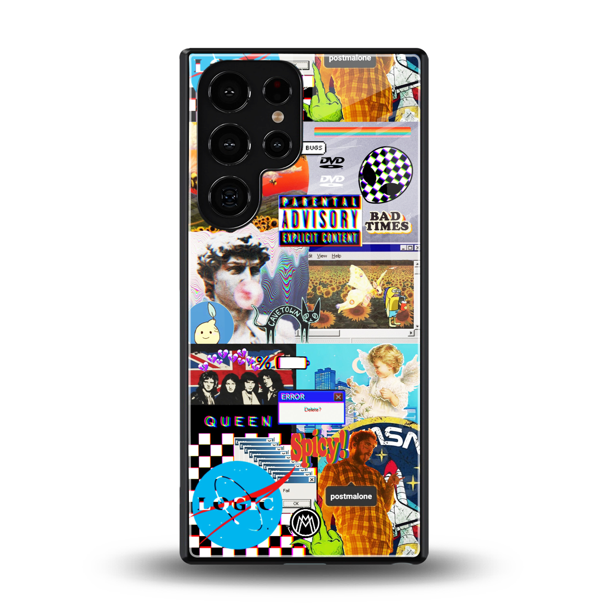 y2k collage aesthetic back phone cover | glass case for samsung galaxy s25 ultra