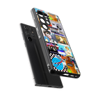 y2k collage aesthetic back phone cover | glass case for samsung galaxy s25 ultra
