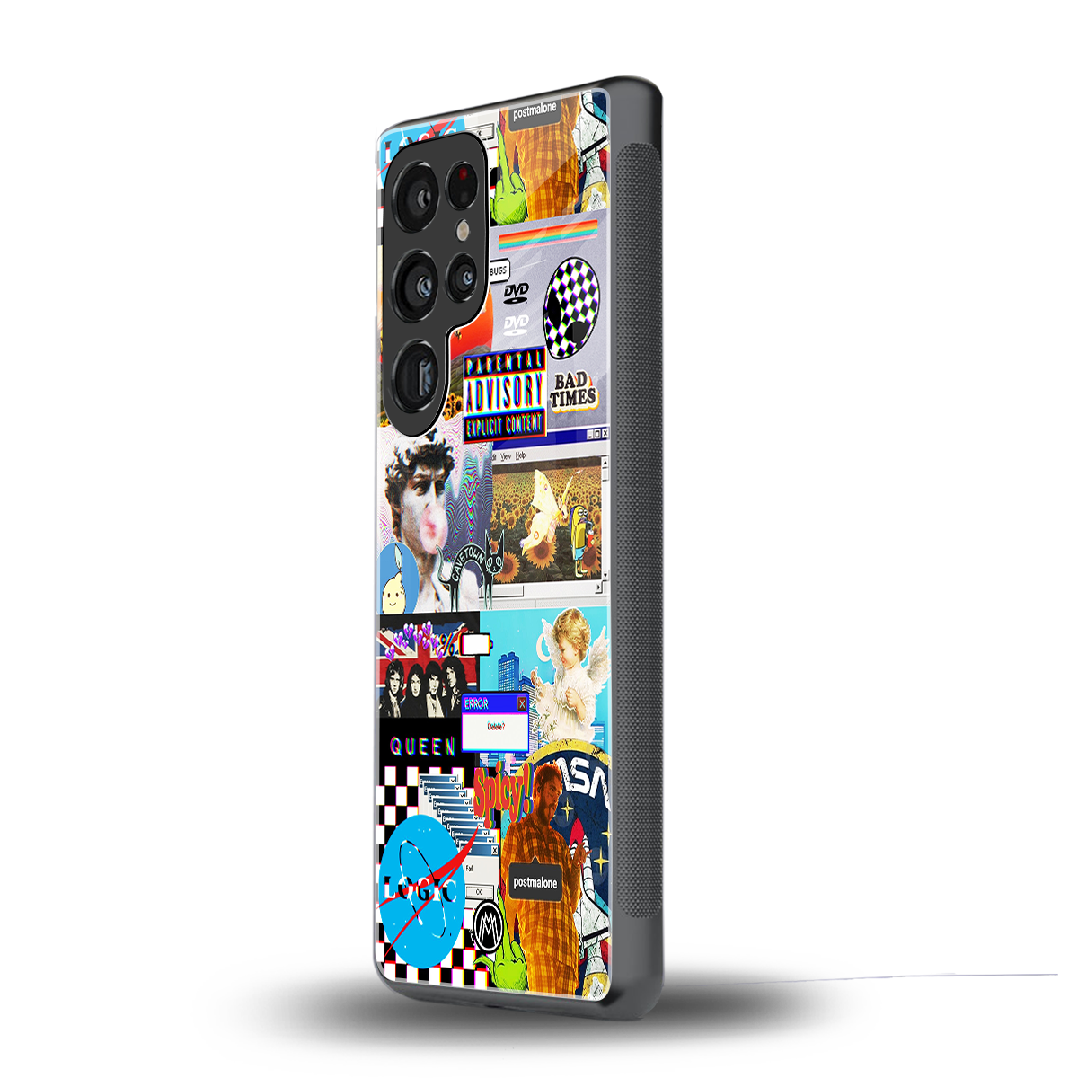 y2k collage aesthetic back phone cover | glass case for samsung galaxy s25 ultra