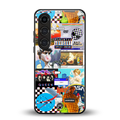 y2k collage aesthetic back phone cover | glass case for samsung galaxy s23 plus