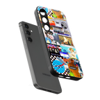 y2k collage aesthetic back phone cover | glass case for samsung galaxy s23 plus