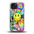 y2k doodle back phone cover | glass case for iphone 13 mini