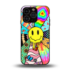 y2k doodle back phone cover | glass case for iphone 13 pro