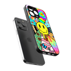 y2k doodle back phone cover | glass case for iphone 14 pro max