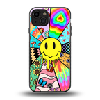 y2k doodle back phone cover | glass case for iphone 15