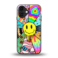 y2k doodle back phone cover | glass case for iphone 16