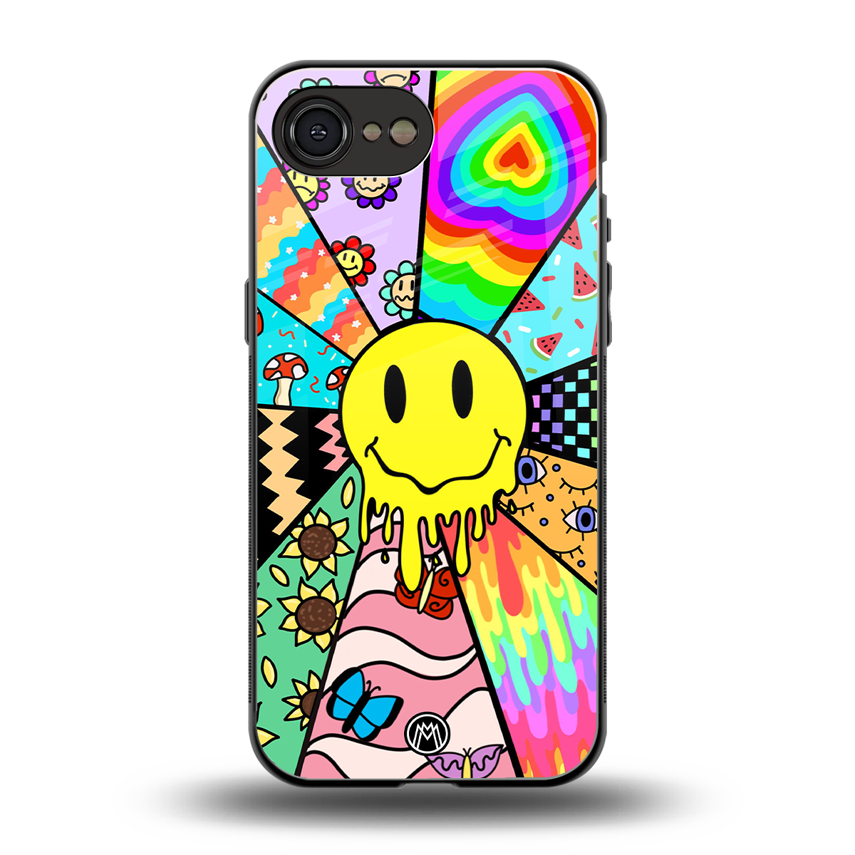 y2k doodle back phone cover | glass case for iphone 16e