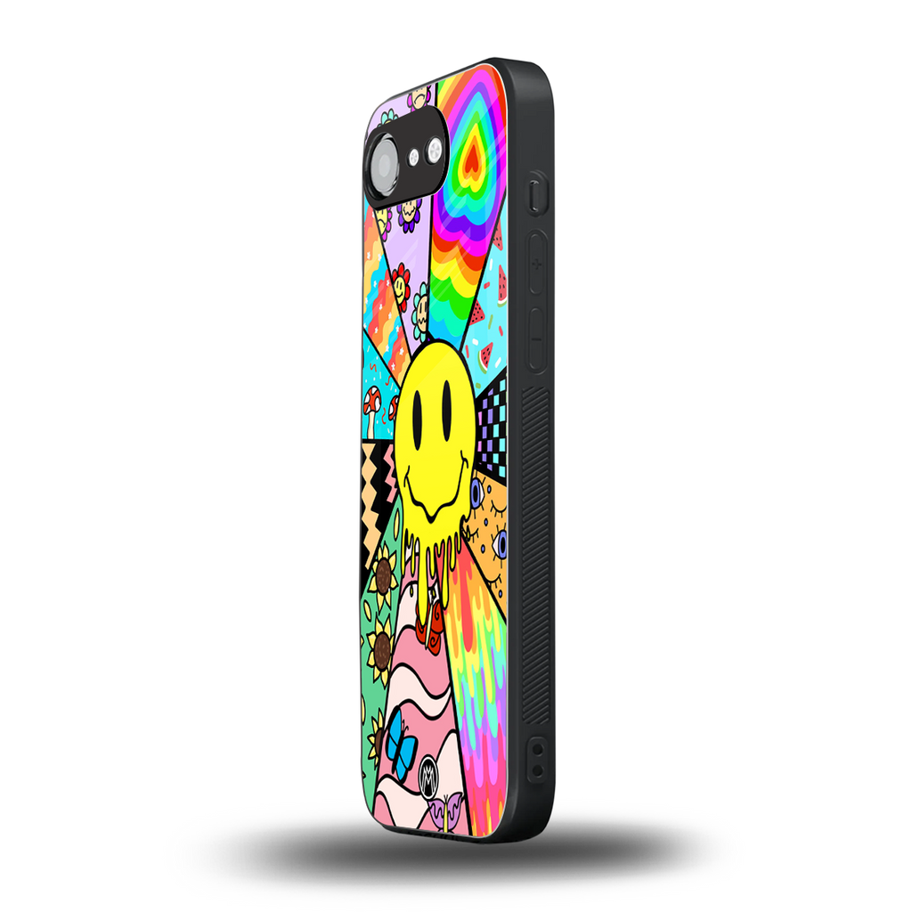 y2k doodle back phone cover | glass case for iphone 16e