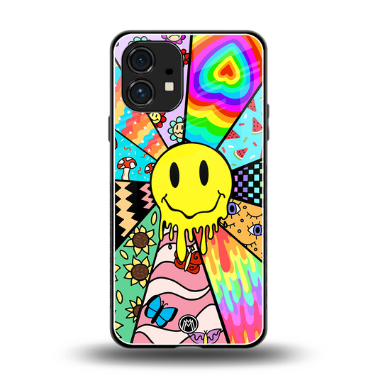 y2k doodle back phone cover | glass case for nothing phone 1