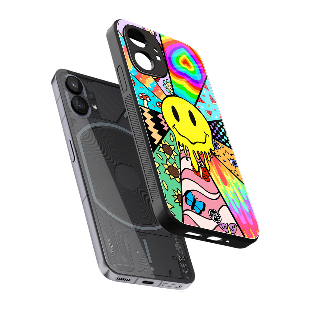 y2k doodle back phone cover | glass case for nothing phone 1