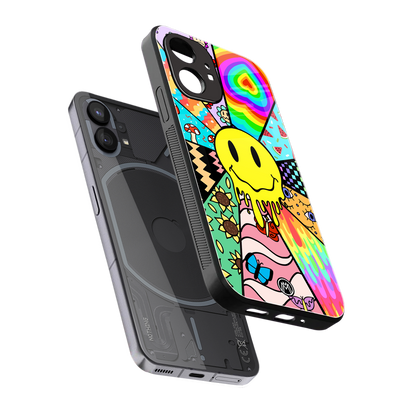 y2k doodle back phone cover | glass case for nothing phone 1