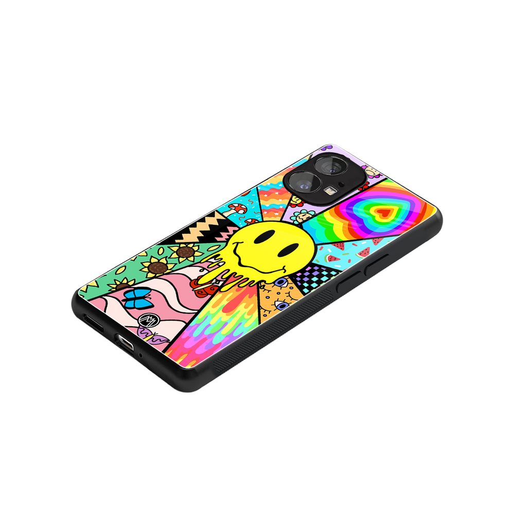 y2k doodle back phone cover | glass case for nothing phone 1