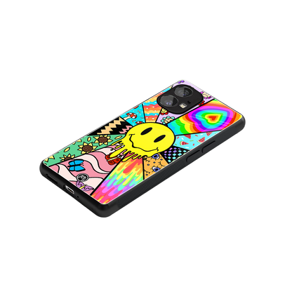 y2k doodle back phone cover | glass case for nothing phone 1