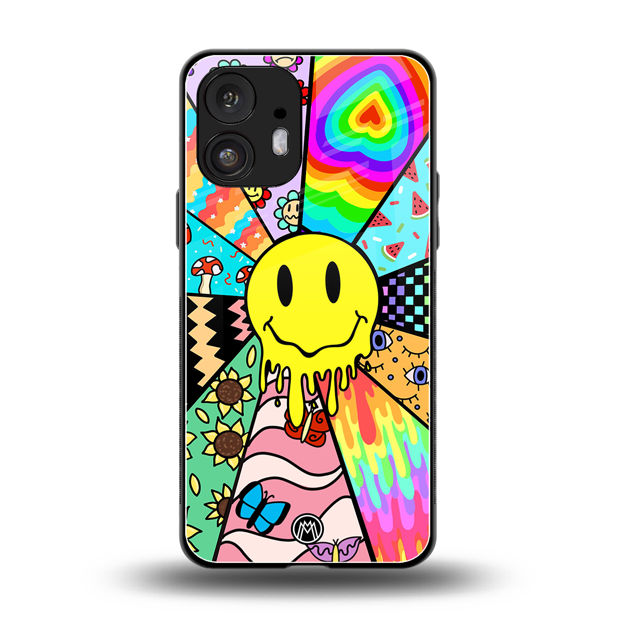 y2k doodle back phone cover | glass case for nothing phone 2