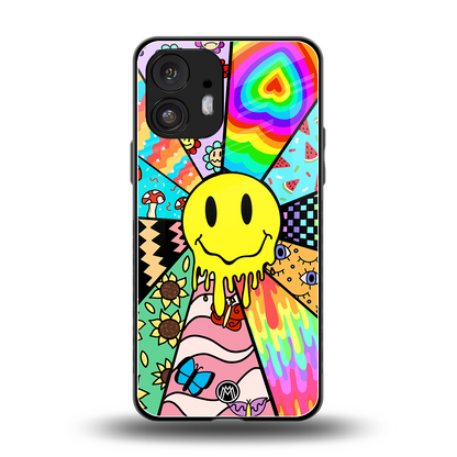 y2k doodle back phone cover | glass case for nothing phone 2