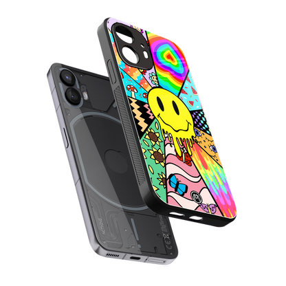 y2k doodle back phone cover | glass case for nothing phone 2