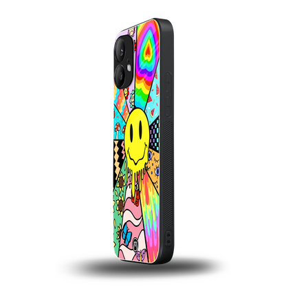 y2k doodle back phone cover | glass case for nothing phone 2