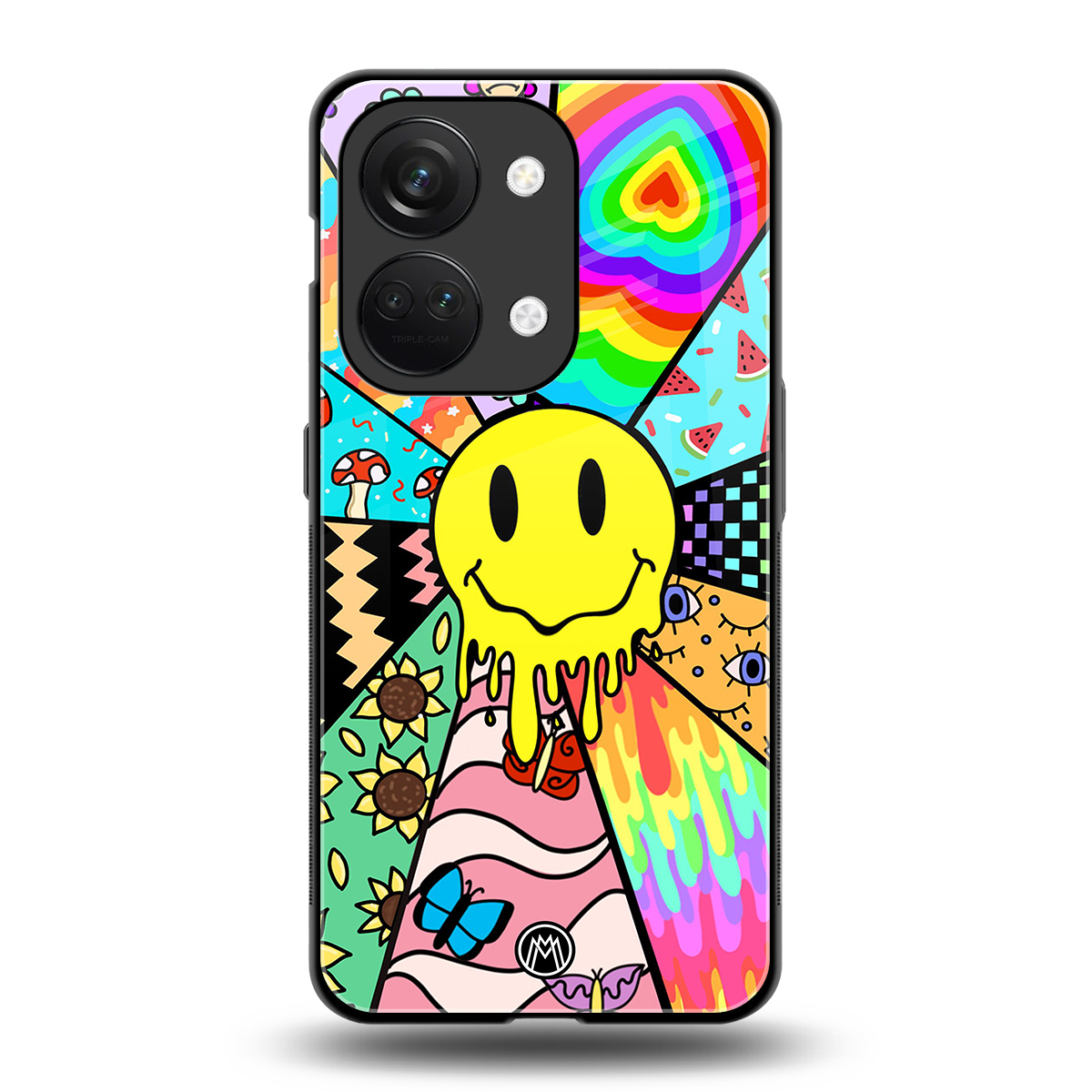 y2k doodle back phone cover | glass case for oneplus nord 3