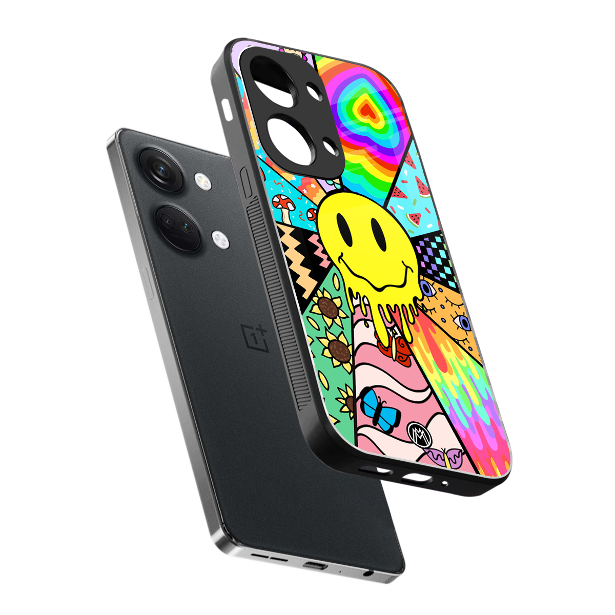y2k doodle back phone cover | glass case for oneplus nord 3