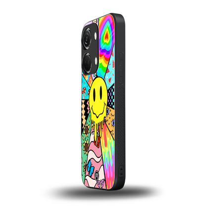 y2k doodle back phone cover | glass case for oneplus nord 3