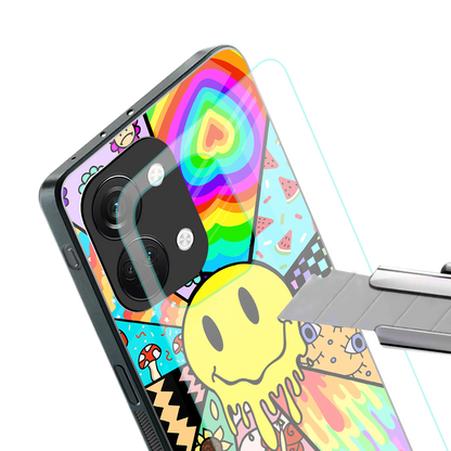 y2k doodle back phone cover | glass case for oneplus nord 3
