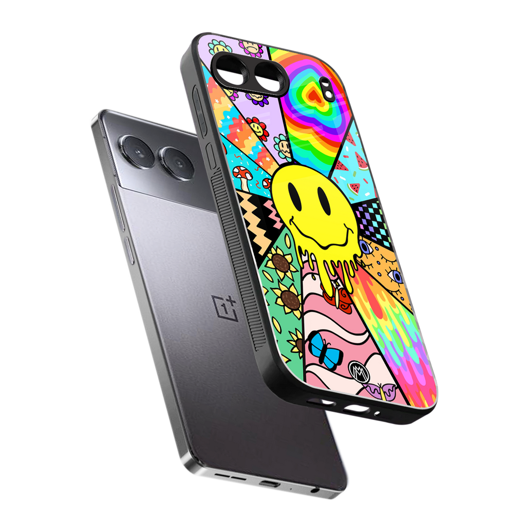 y2k doodle back phone cover | glass case for oneplus nord 4