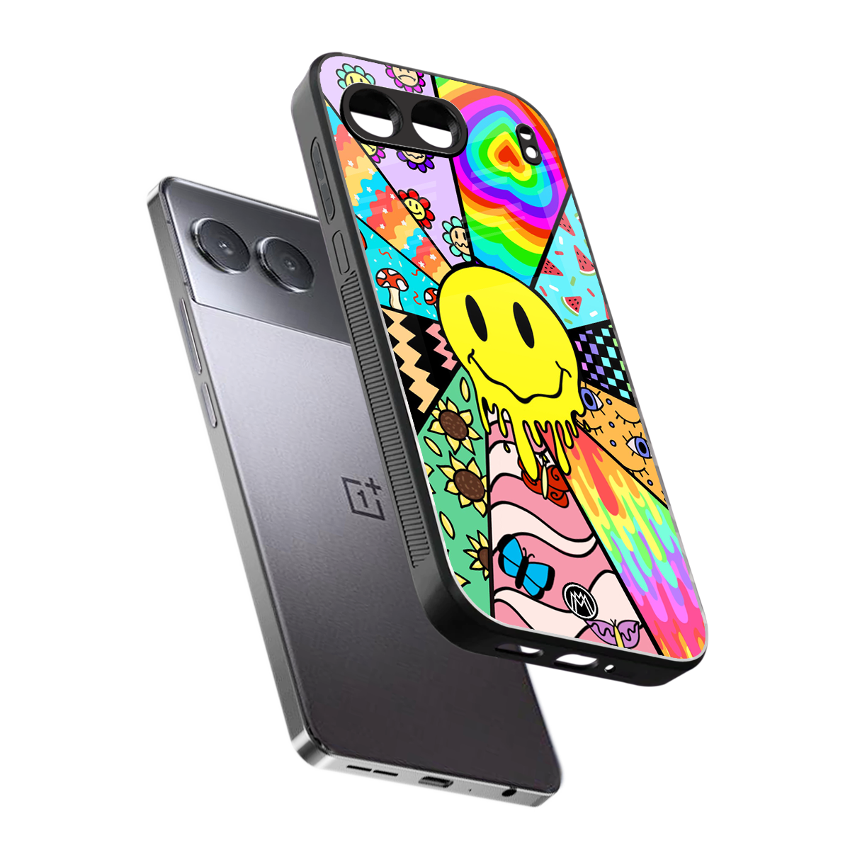 y2k doodle back phone cover | glass case for oneplus nord 4