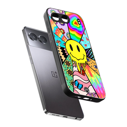 y2k doodle back phone cover | glass case for oneplus nord 4
