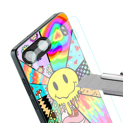 y2k doodle back phone cover | glass case for oneplus nord 4