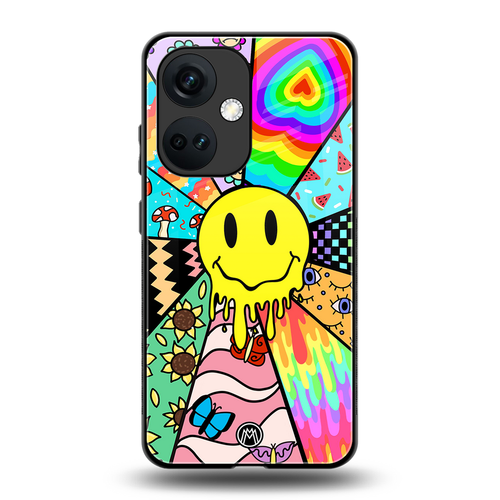 y2k doodle back phone cover | glass case for oneplus nord ce 3