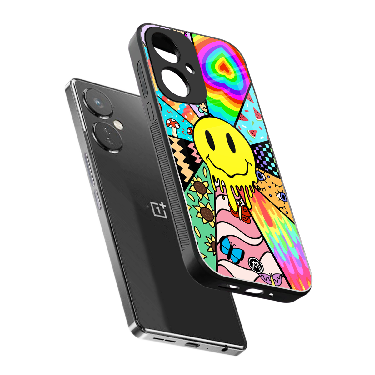 y2k doodle back phone cover | glass case for oneplus nord ce 3