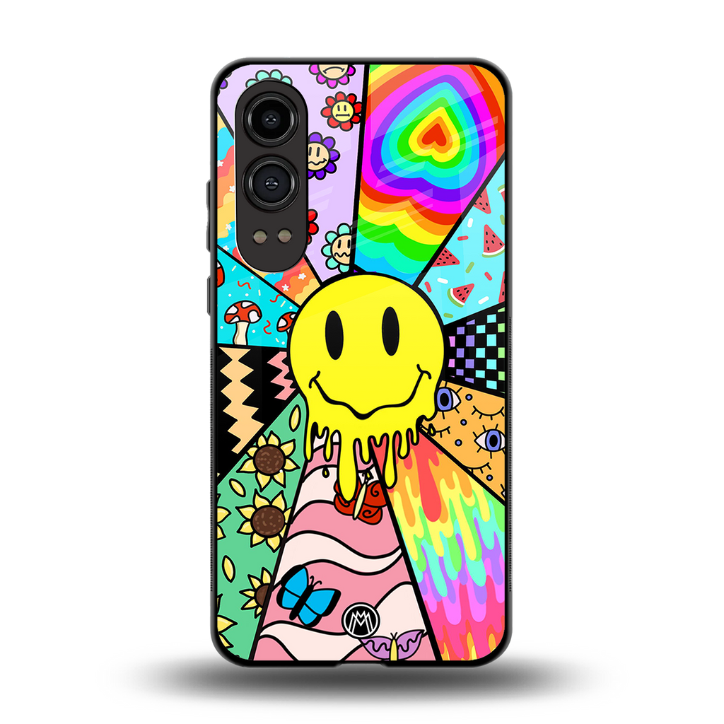 y2k doodle back phone cover | glass case for oneplus nord ce 4 lite