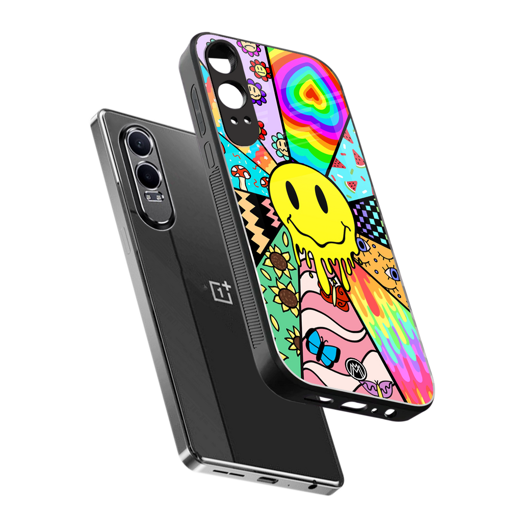 y2k doodle back phone cover | glass case for oneplus nord ce 4 lite