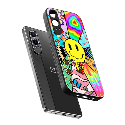 y2k doodle back phone cover | glass case for oneplus nord ce 4 lite