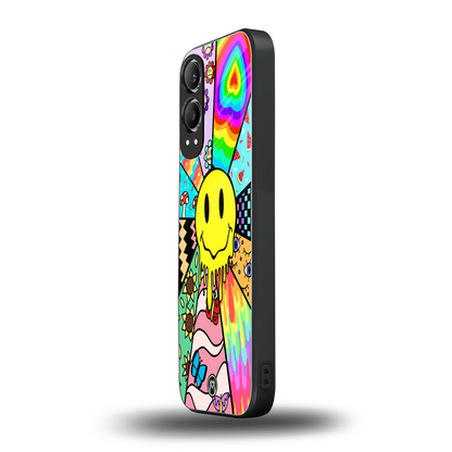 y2k doodle back phone cover | glass case for oneplus nord ce 4 lite