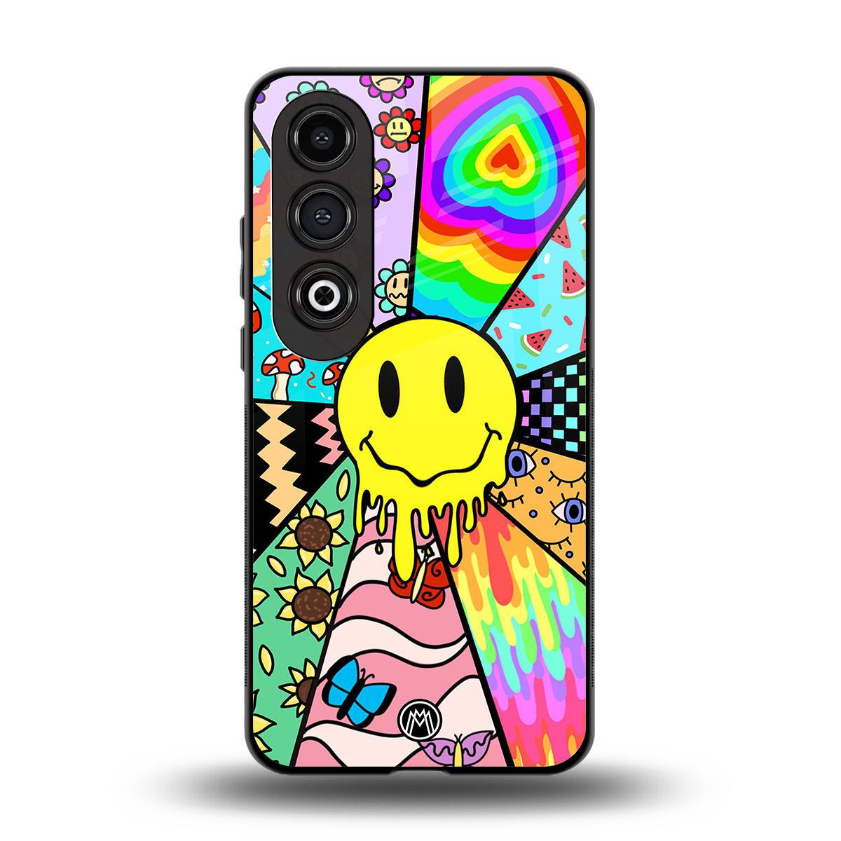 y2k doodle back phone cover | glass case for oneplus nord ce 4