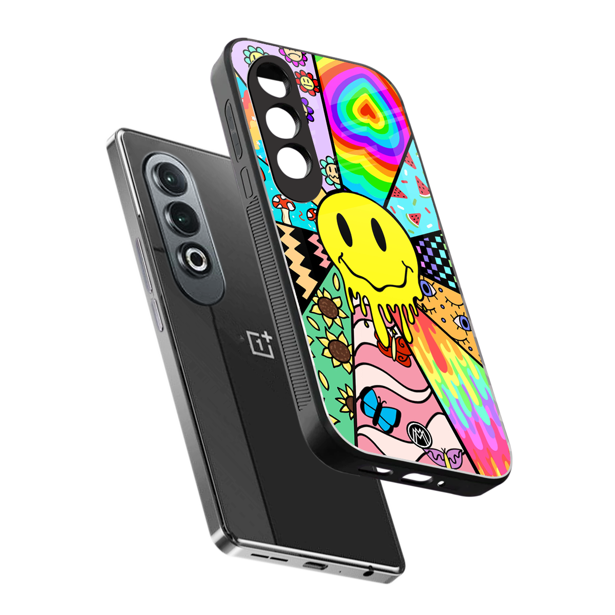 y2k doodle back phone cover | glass case for oneplus nord ce 4