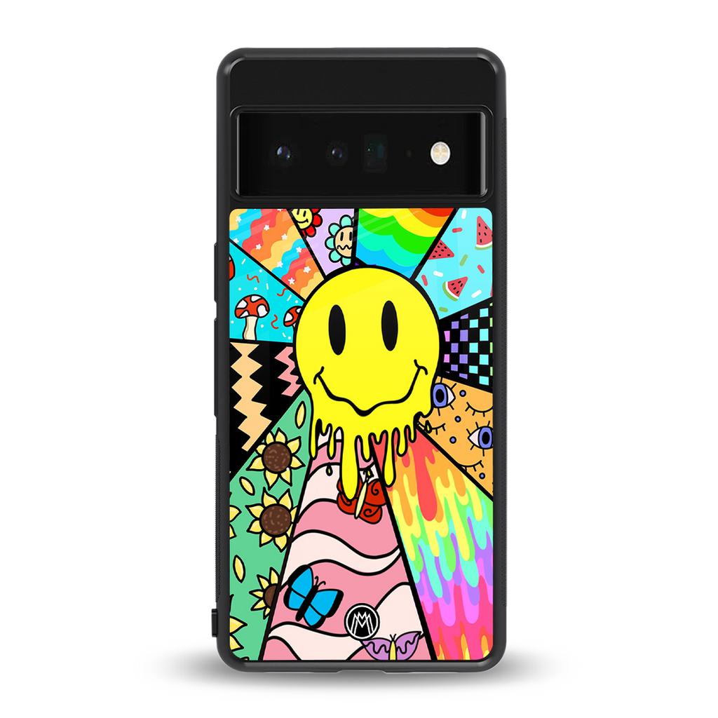 y2k doodle back phone cover | glass case for google pixel 6 pro
