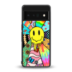 y2k doodle back phone cover | glass case for google pixel 6 pro