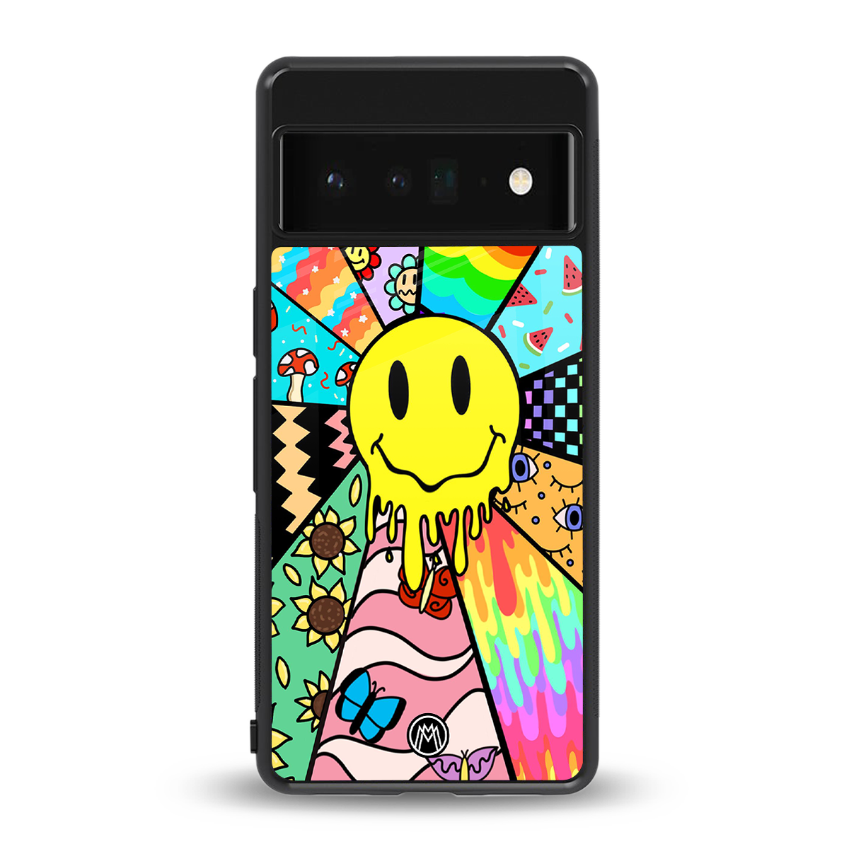 y2k doodle back phone cover | glass case for google pixel 6 pro