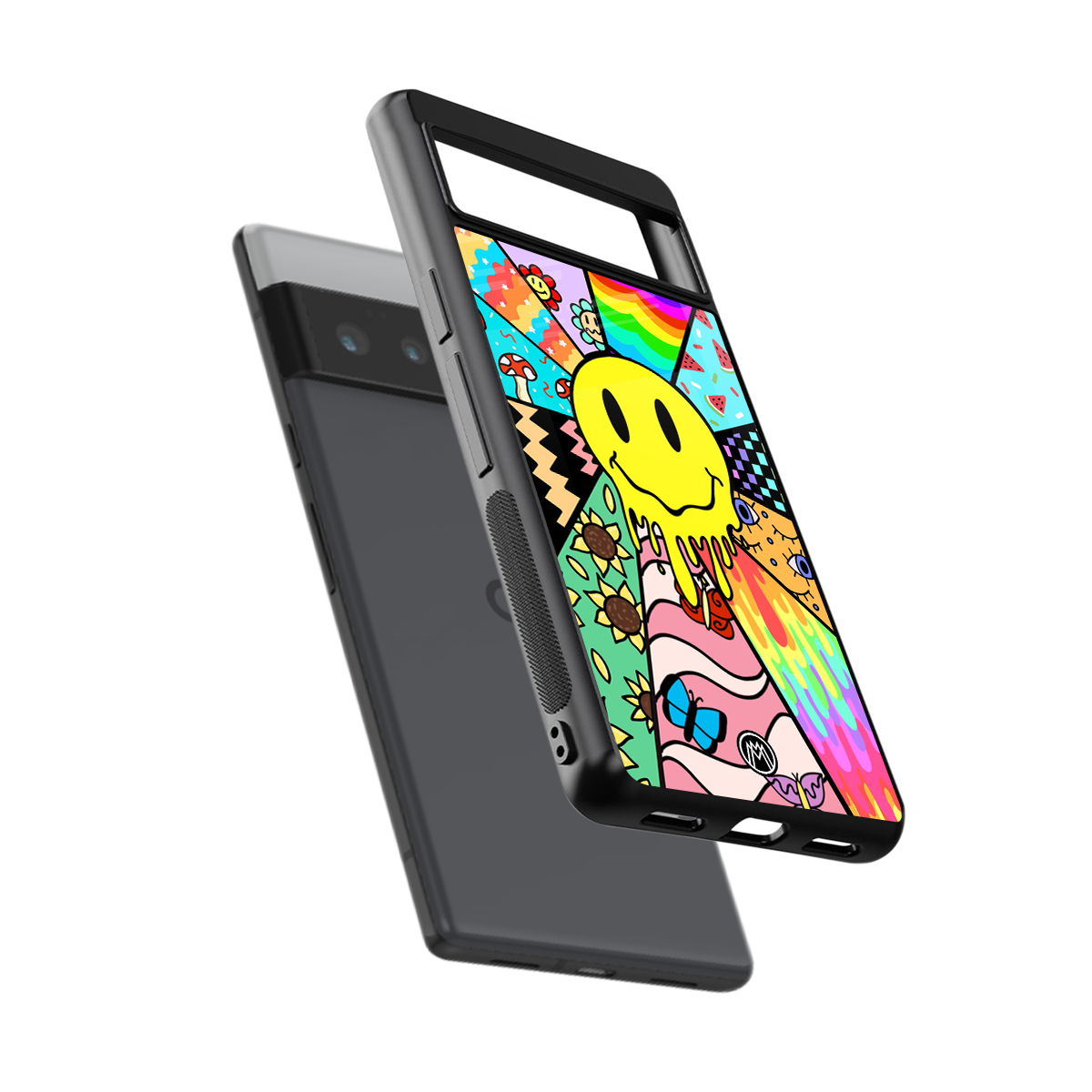 y2k doodle back phone cover | glass case for google pixel 6 pro