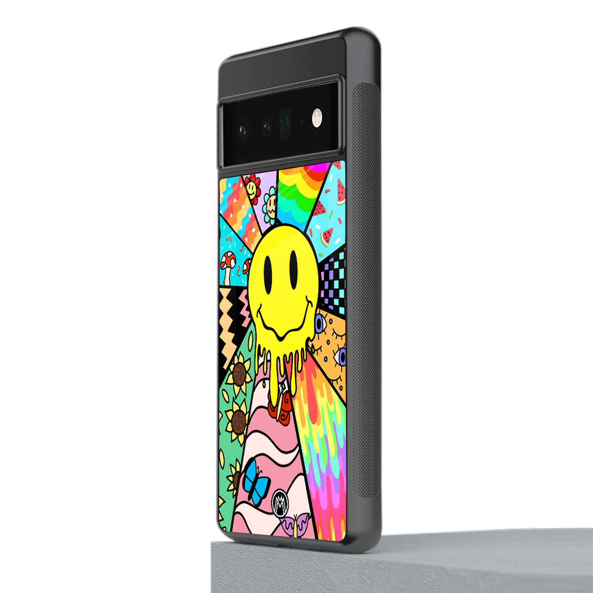 y2k doodle back phone cover | glass case for google pixel 6 pro